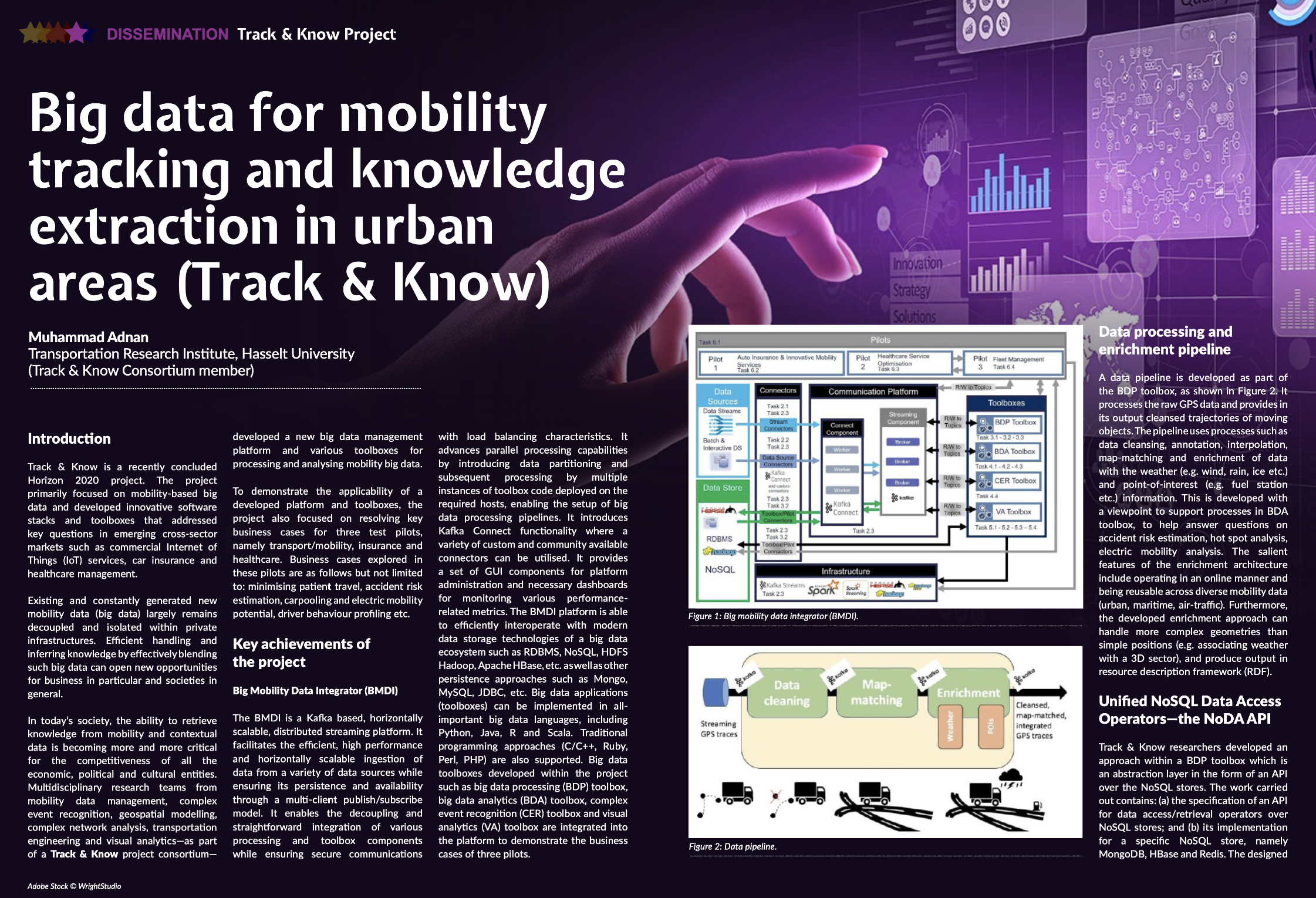 Big data for mobility tracking and knowledge extraction in urban areas (Track & Know)